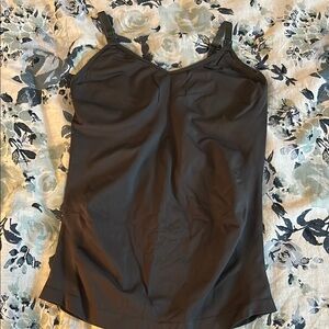 Women's Dark Grey Nursing Camisole Top - Sz XL